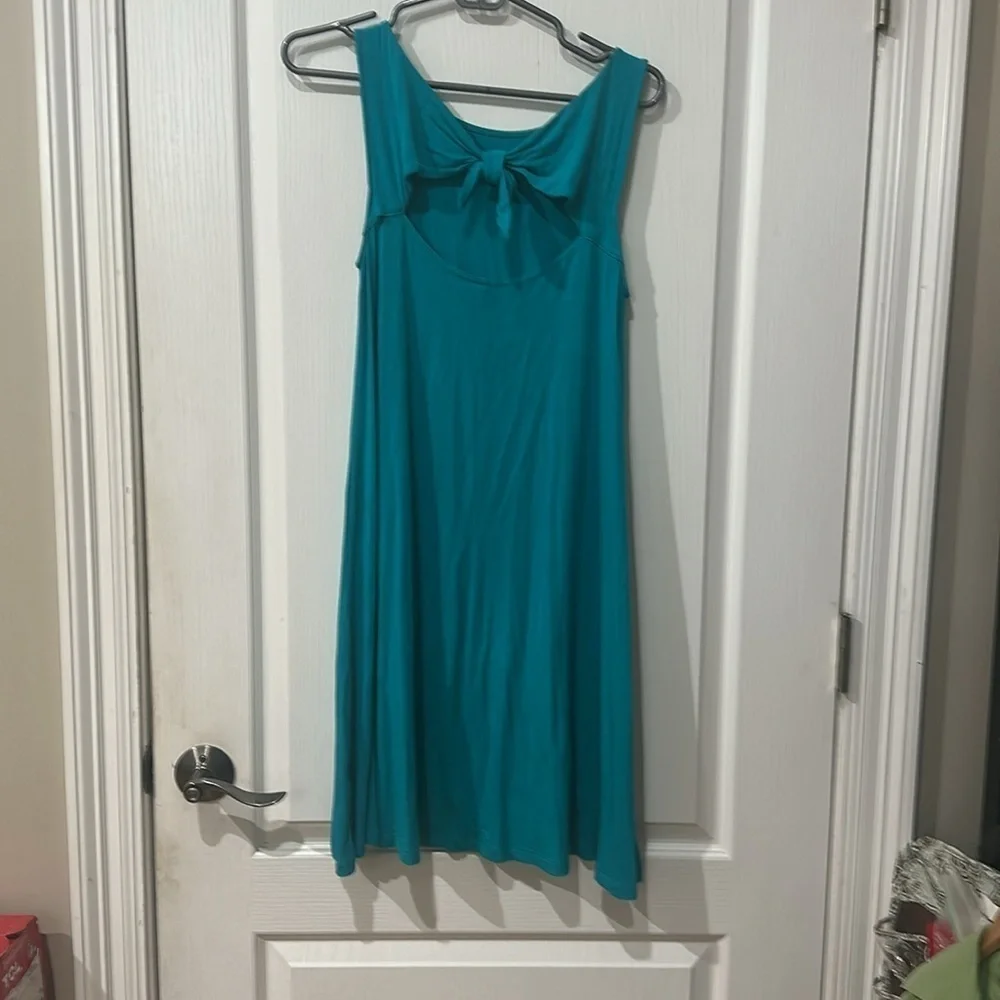 Old navy Sz S Turquoise  Sleeveless Dress - Picture 2 of 3